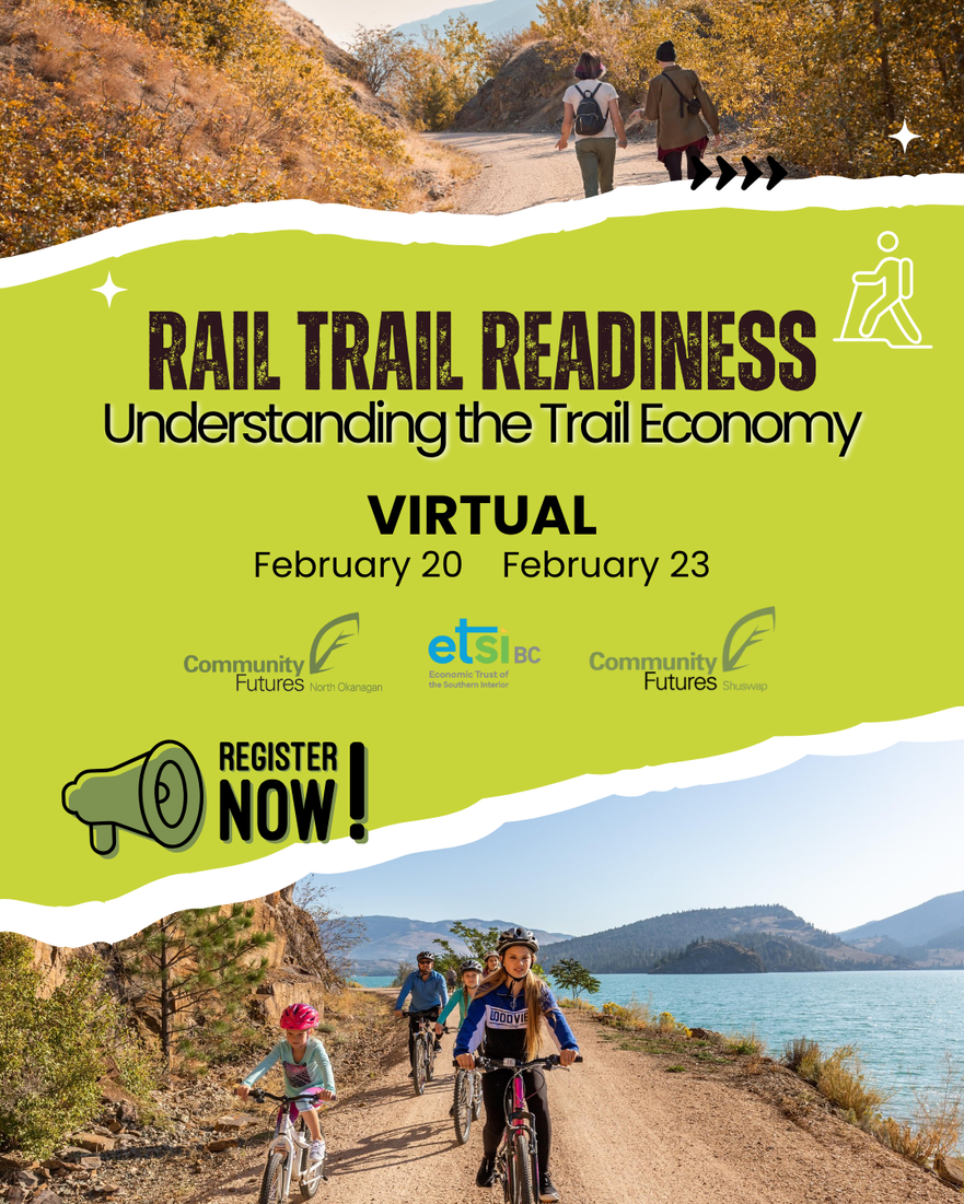 Poster for Rail Trail Readiness Virtual Sessions