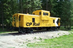 The caboose was donated to the District by Canadian Pacific Railway in 2003.
